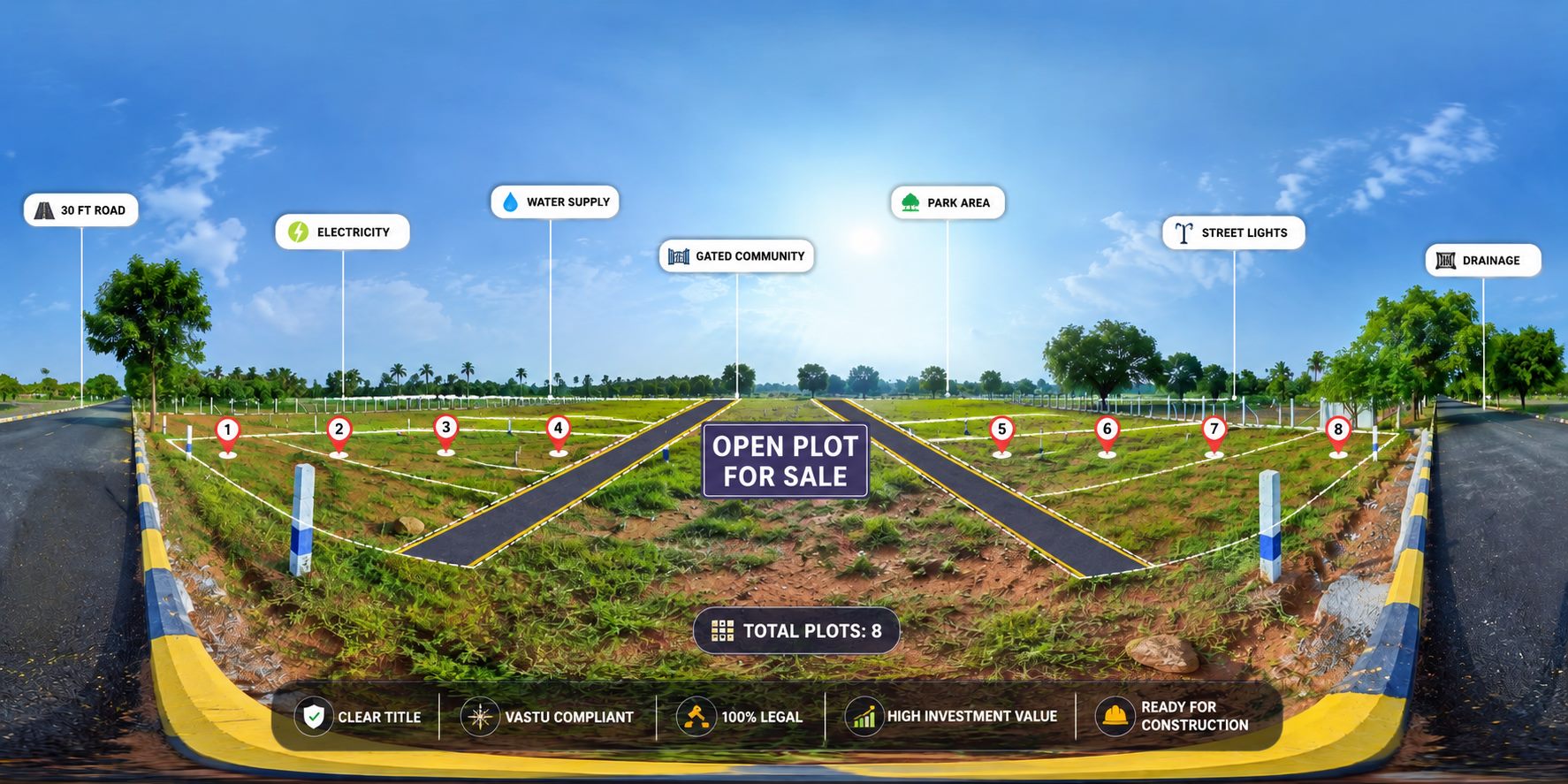 Open Plot Venture 360° virtual tour by Ammson